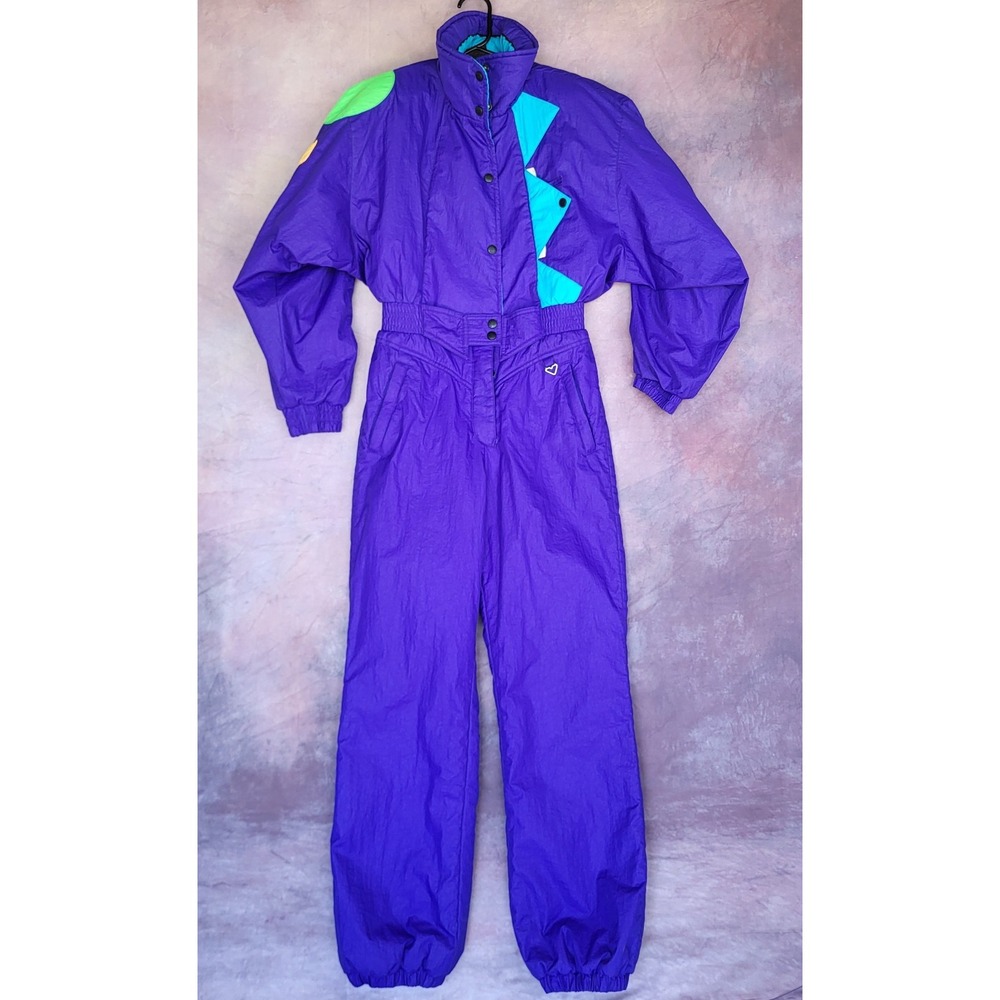 Vintage Obermeyer Escapade 1 Piece Snow Suite Women's Nylon Size 10